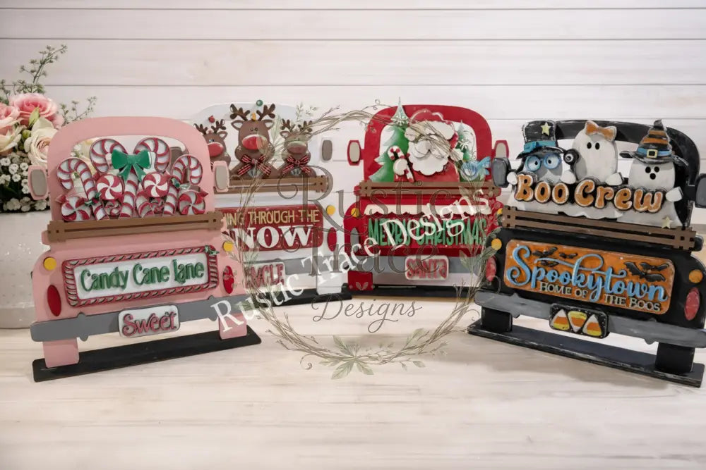 12’’ Farmhouse Truck-Interchangeable Wood Blank Craft Kit