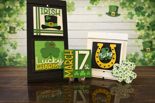 Add On- 4.25 Interchangeable St Patrick's Day Wood Blanks