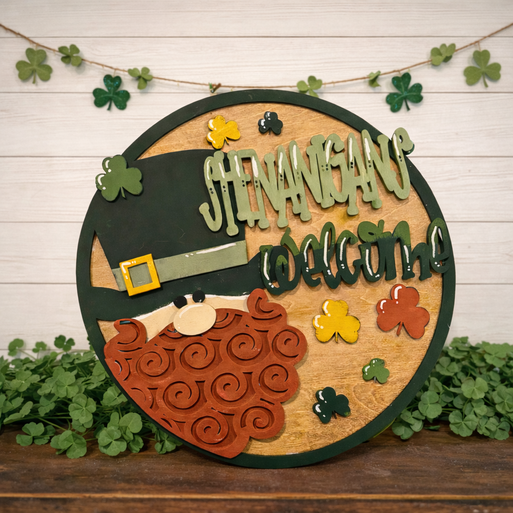St Patrick's Day Door Hanger