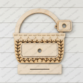 12" Wood basket interchangeable Wood Blank Craft Kit