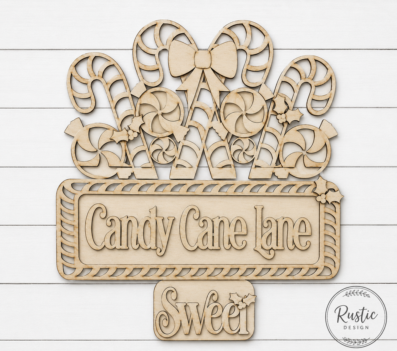 Add on 12" insert- "Candy Cane" Truck, Basket and more....