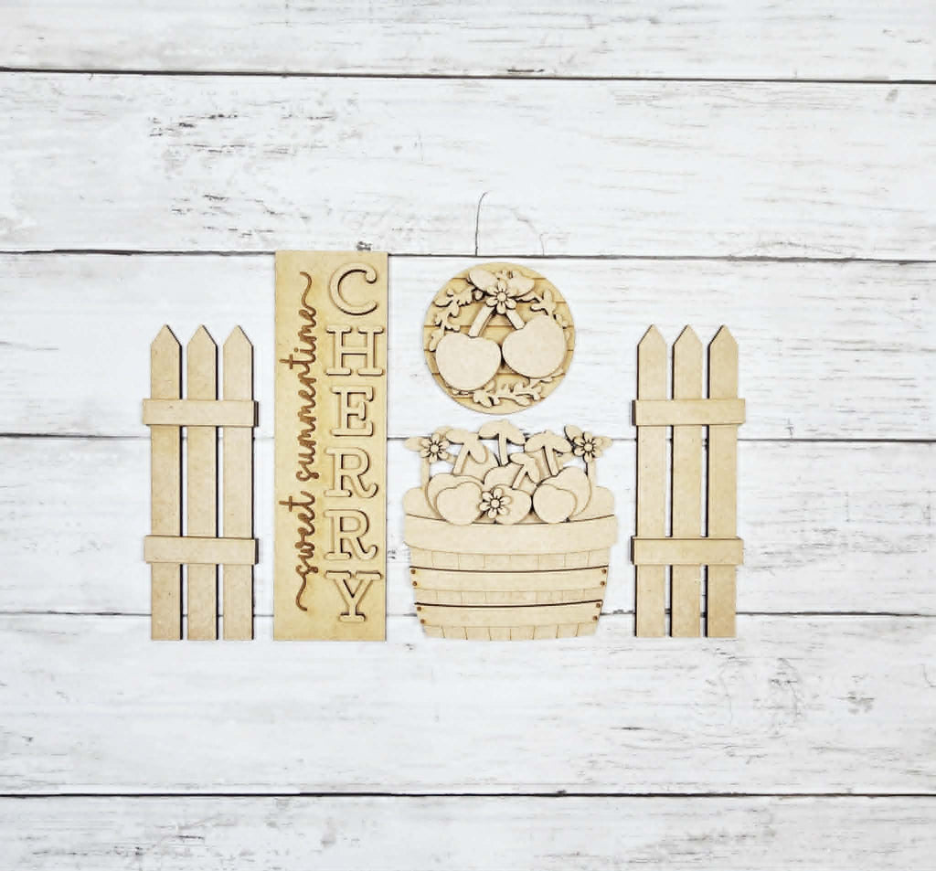 Add on- Cherries Barn Door Decor set