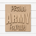 Military 4.25" wood blanks