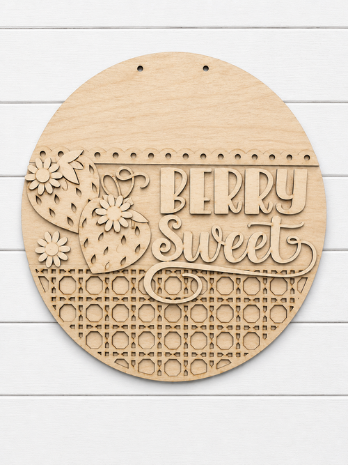 "Berry Sweet" Door Hanger- 12", 14" or 16"