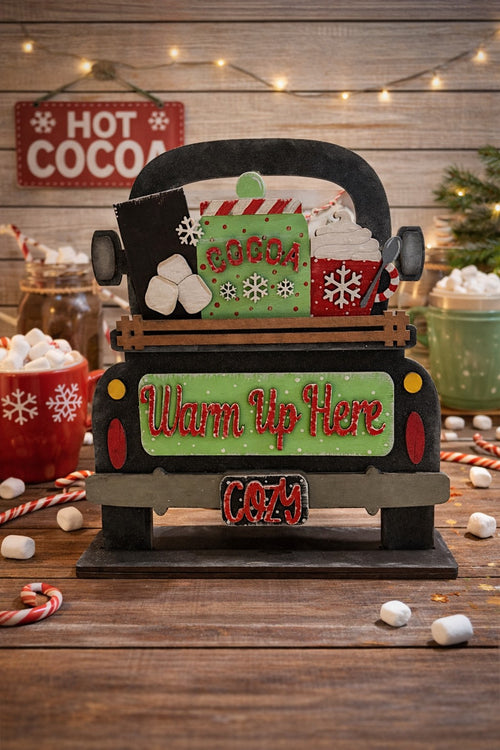 Add on- Cocoa and Cozy Farmhouse Truck 12"  Seasonal