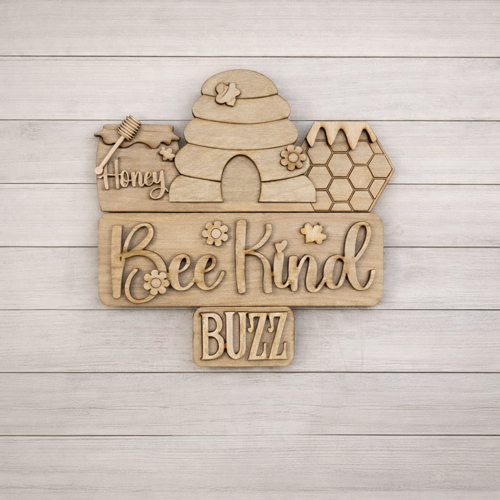 Add on- 12" insert "Bee Kind"  Farmhouse truck, basket and more....