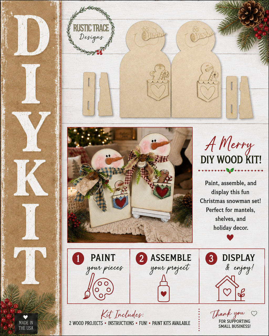 Snowmen Shelf Sitters