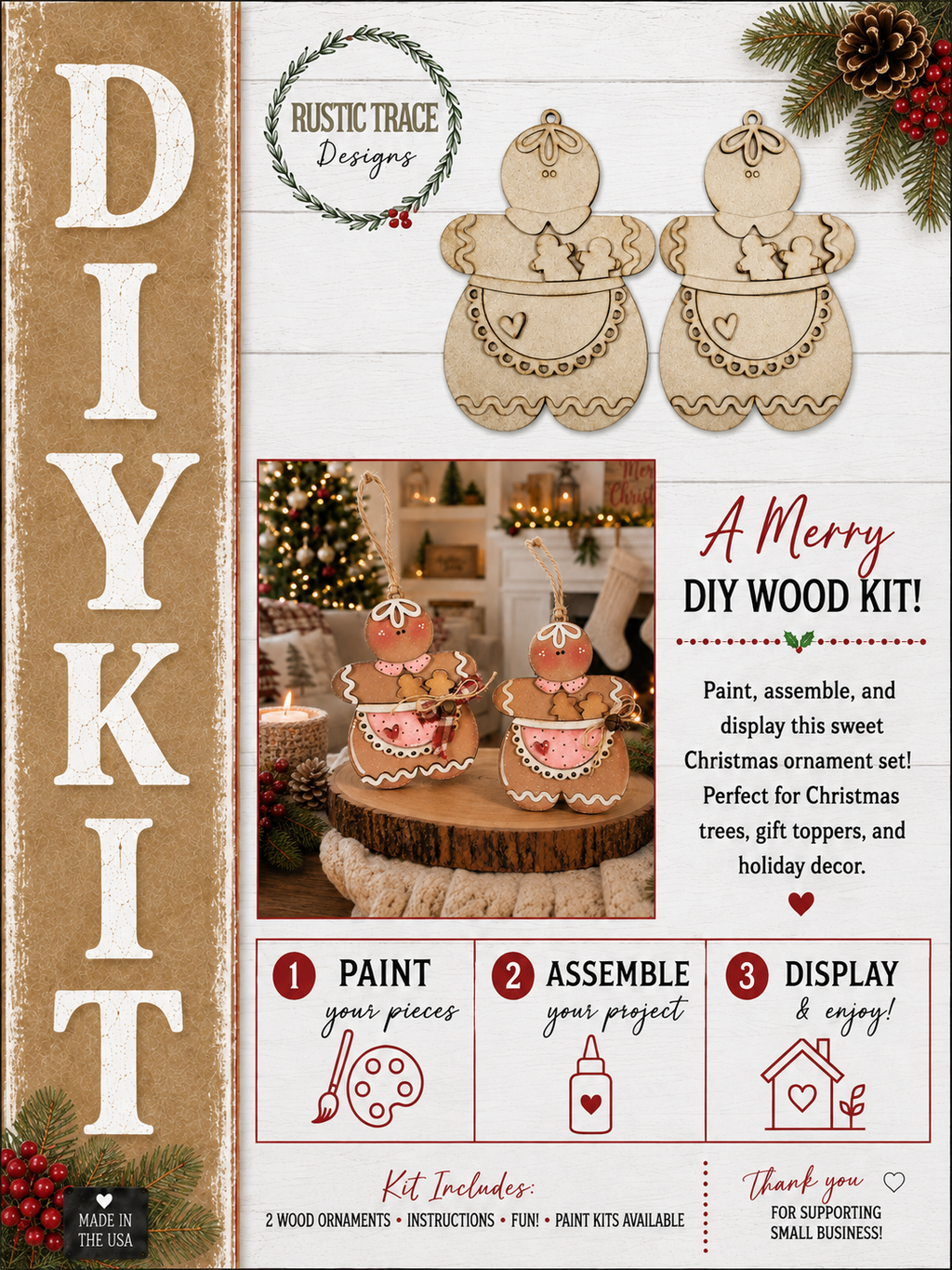Gingerbread Baking Ornaments