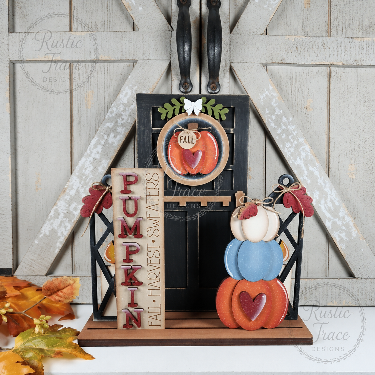 Add on- Pumpkin Fall Barn door insert