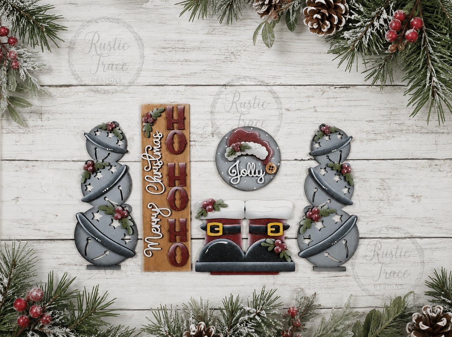 Add on- Jolly St Nick Barn Door Insert