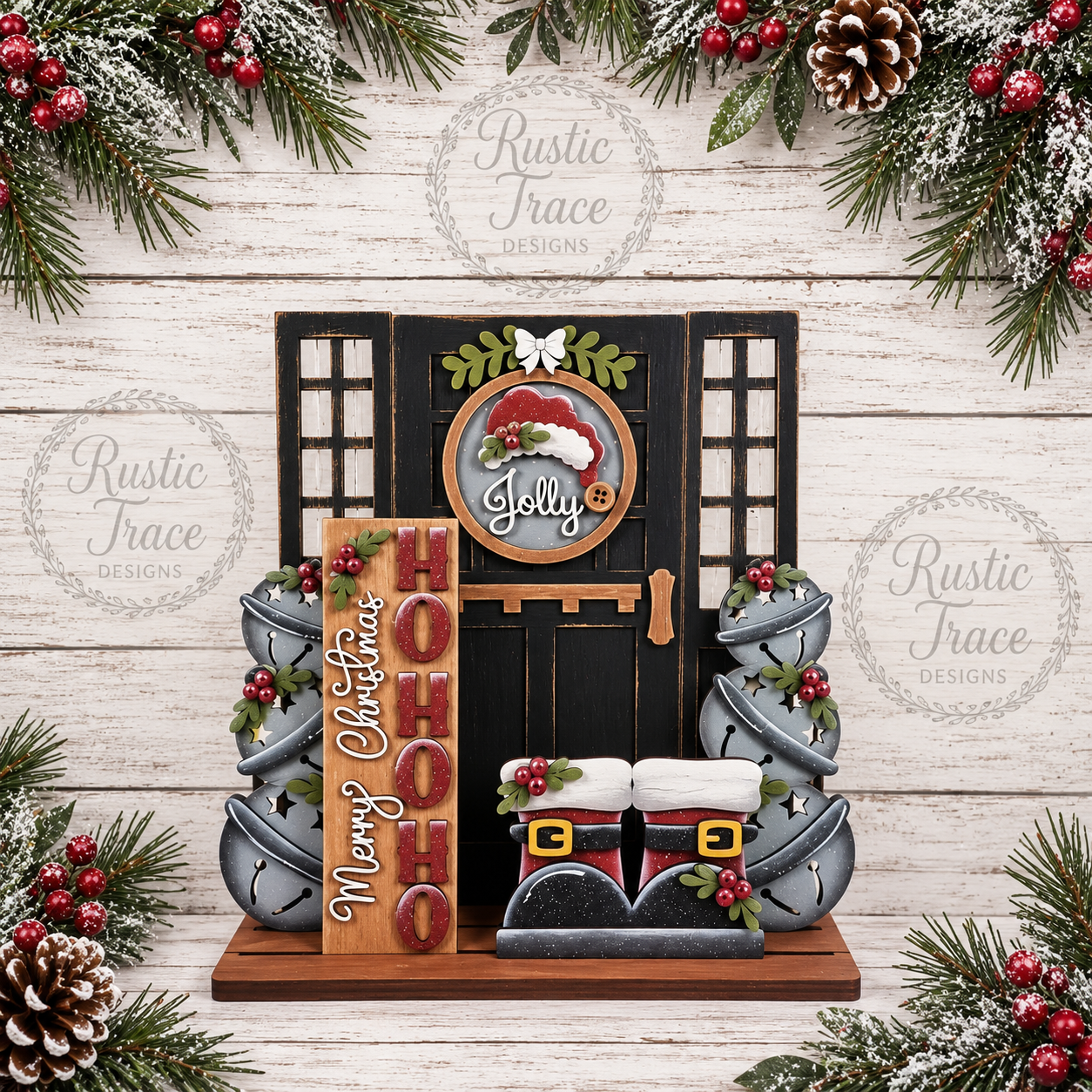 Add on- Jolly St Nick Barn Door Insert