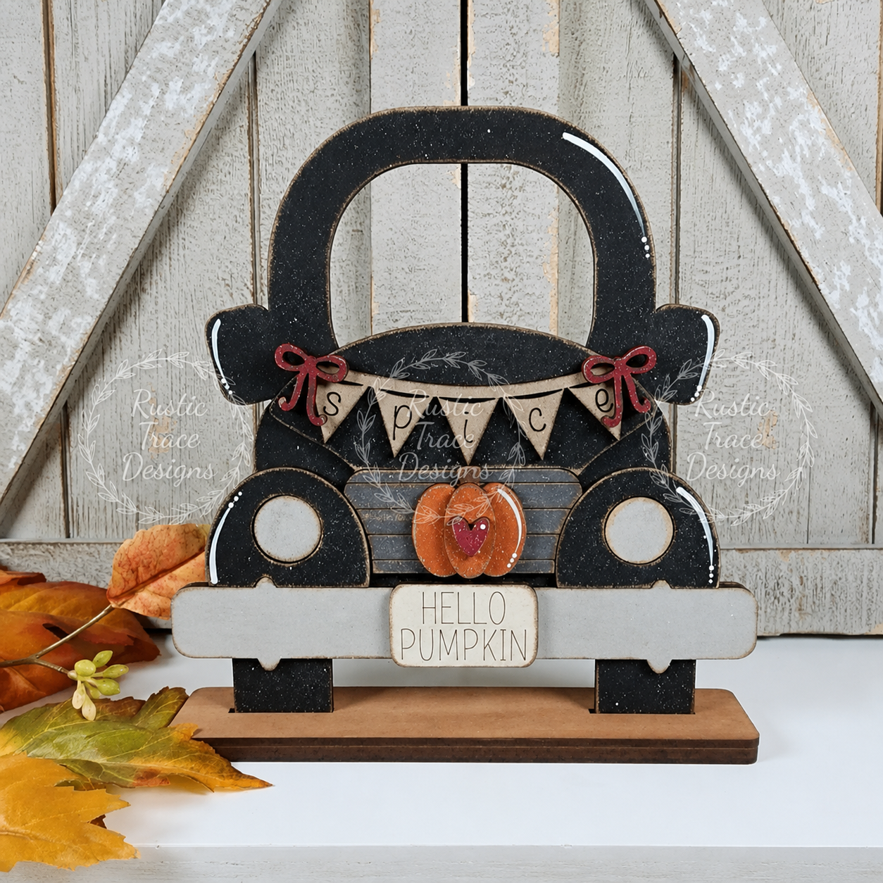 Vintage Truck-Fall and Christmas Shelf Sitter