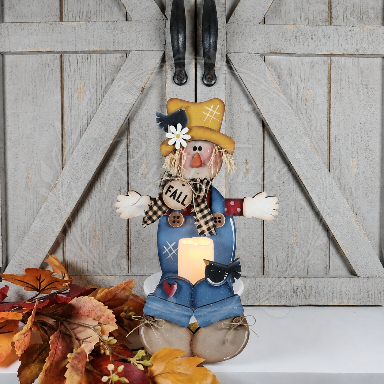 Scarecrow Votive Shelf Sitter