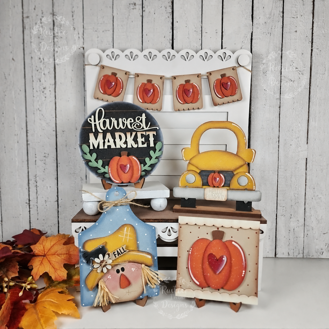 Harvest Fall Tiered Tray Set