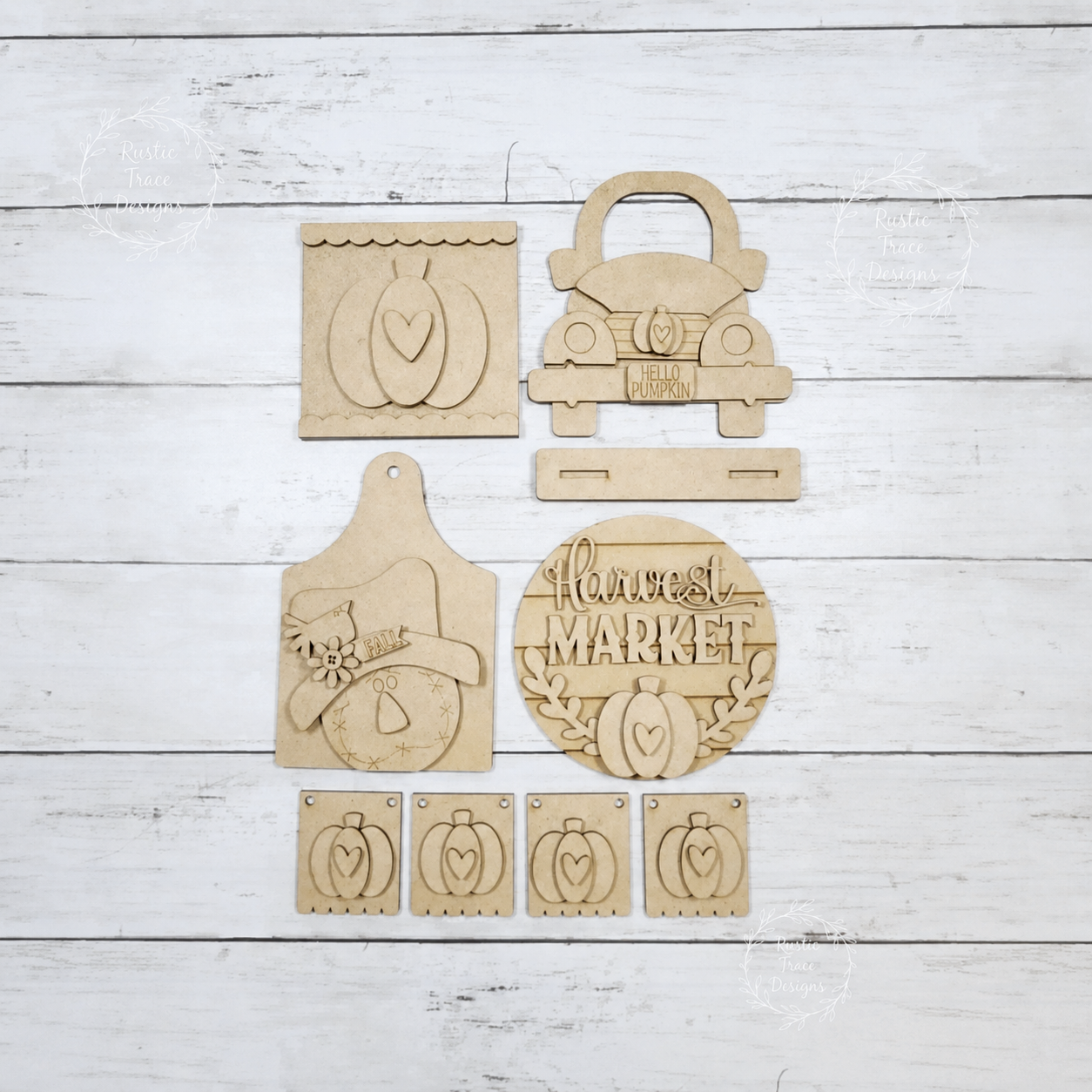 Harvest Fall Tiered Tray Set