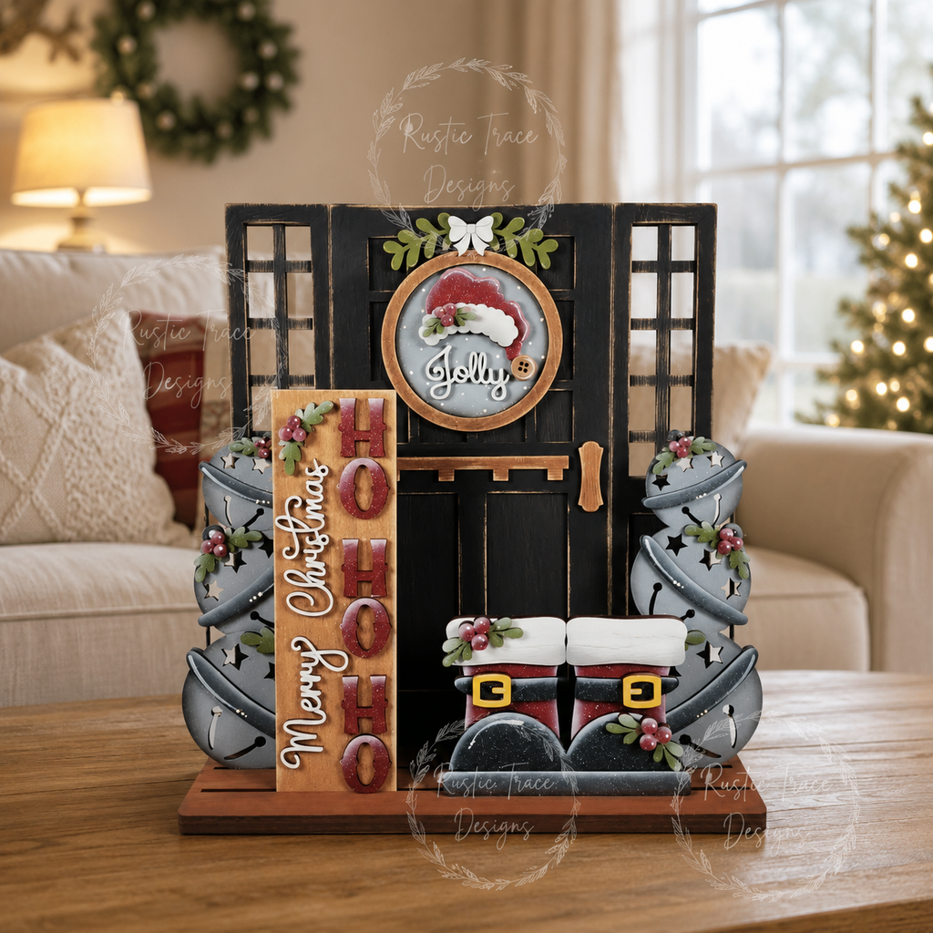 Jolly St. Nick Barn Door Insert