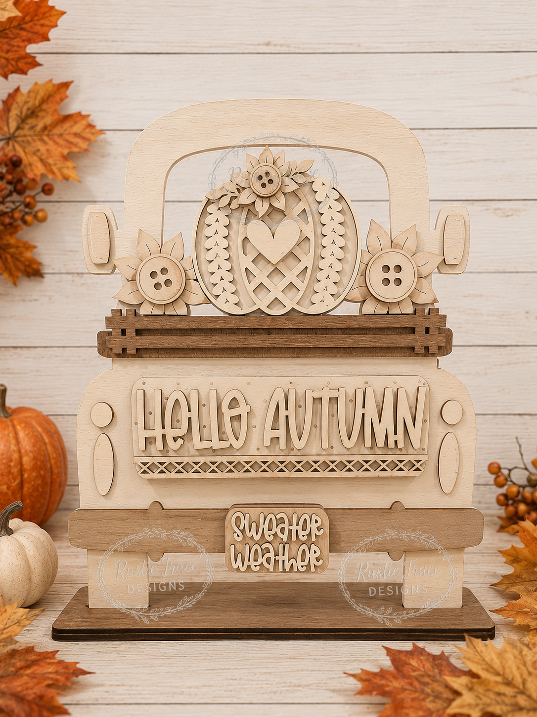 Add on-12" insert Autumn Sweater Weather Truck, Basket and more