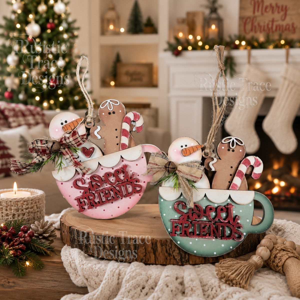 "Sweet Friends" Gingerbread Ornaments