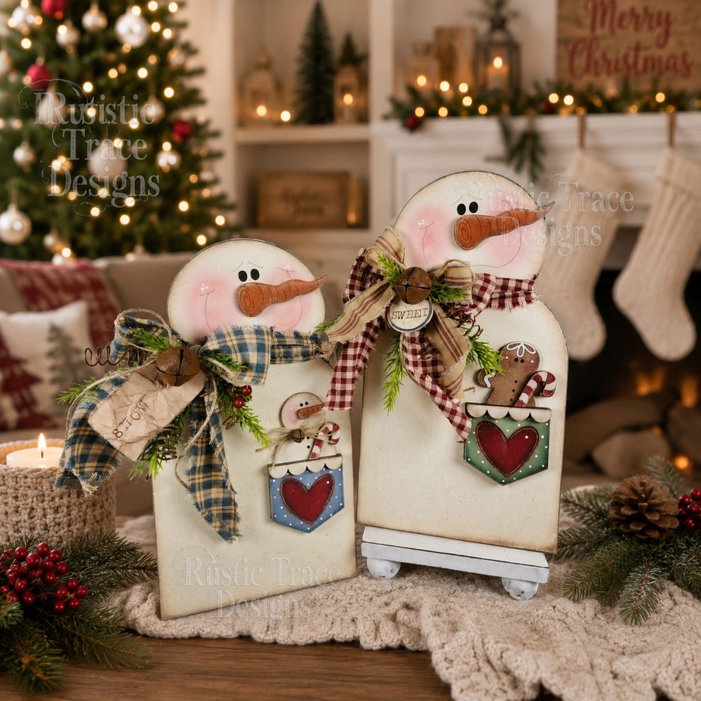 Snowmen Shelf Sitters