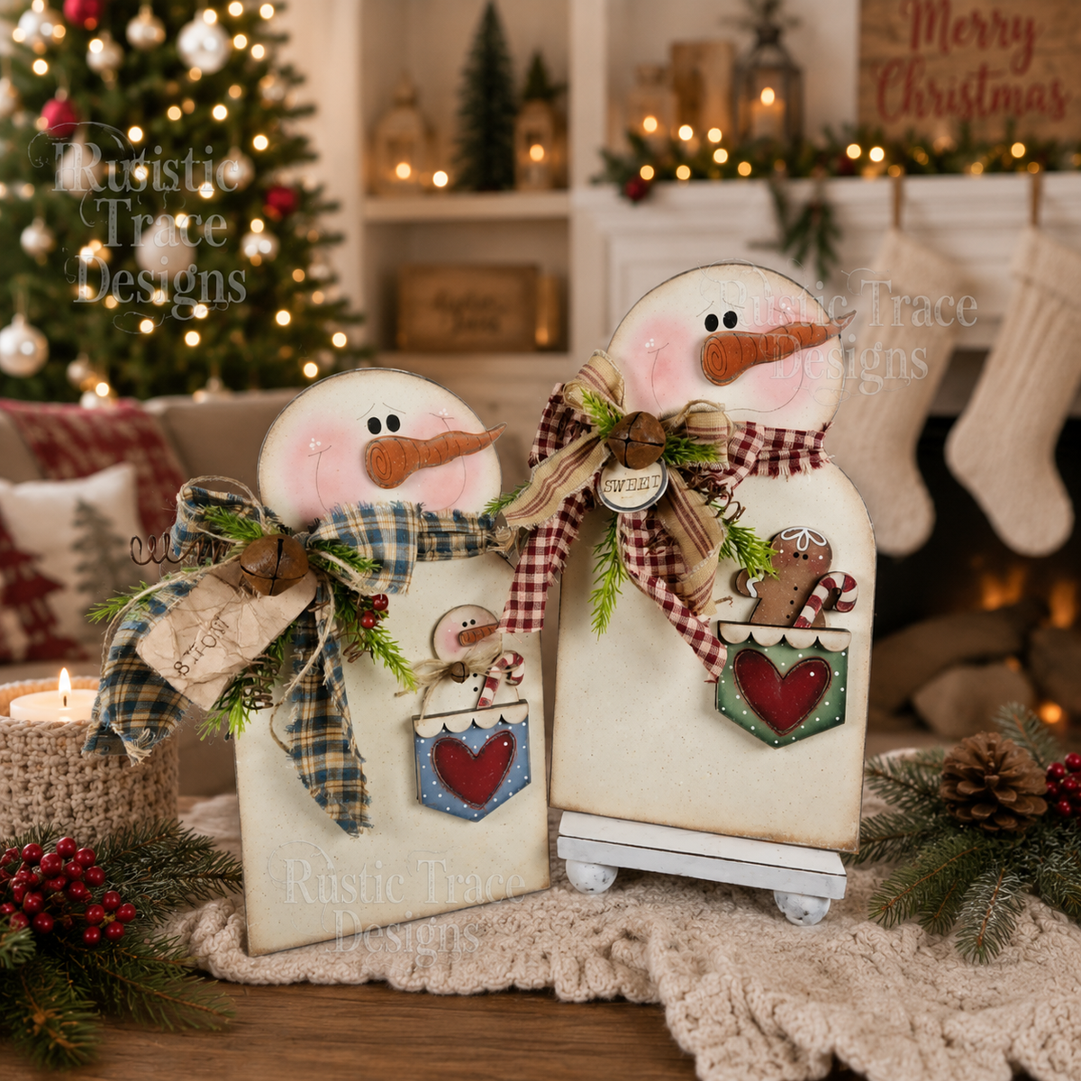Snowmen Shelf Sitters