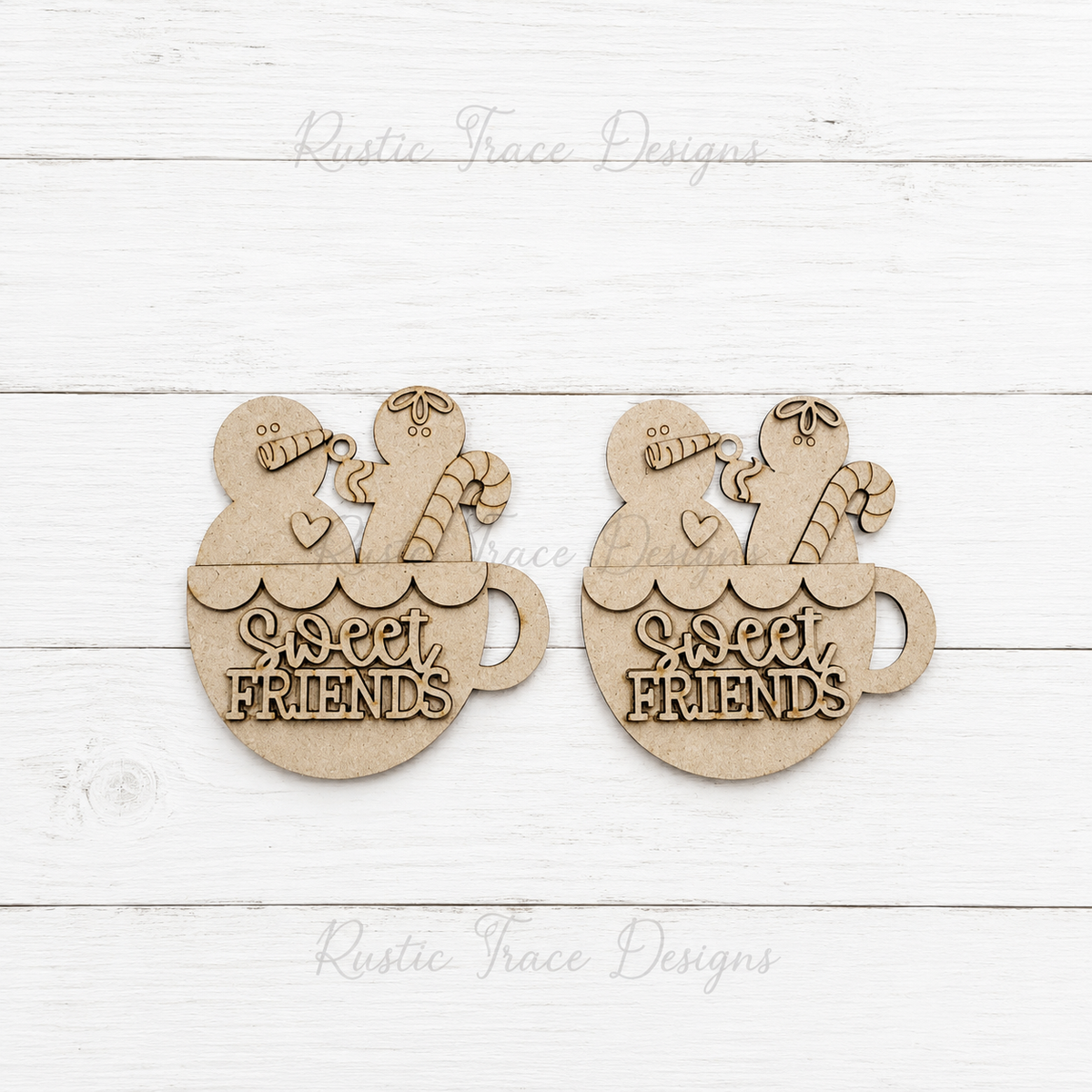 "Sweet Friends" Gingerbread Ornaments