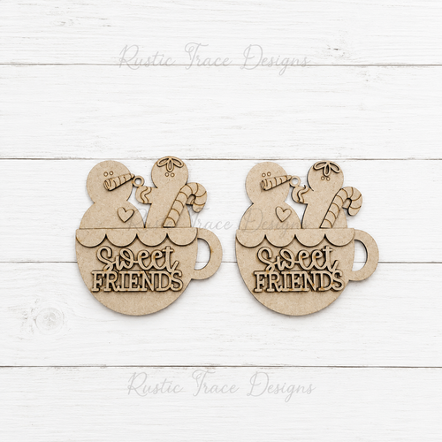 "Sweet Friends" Gingerbread Ornaments