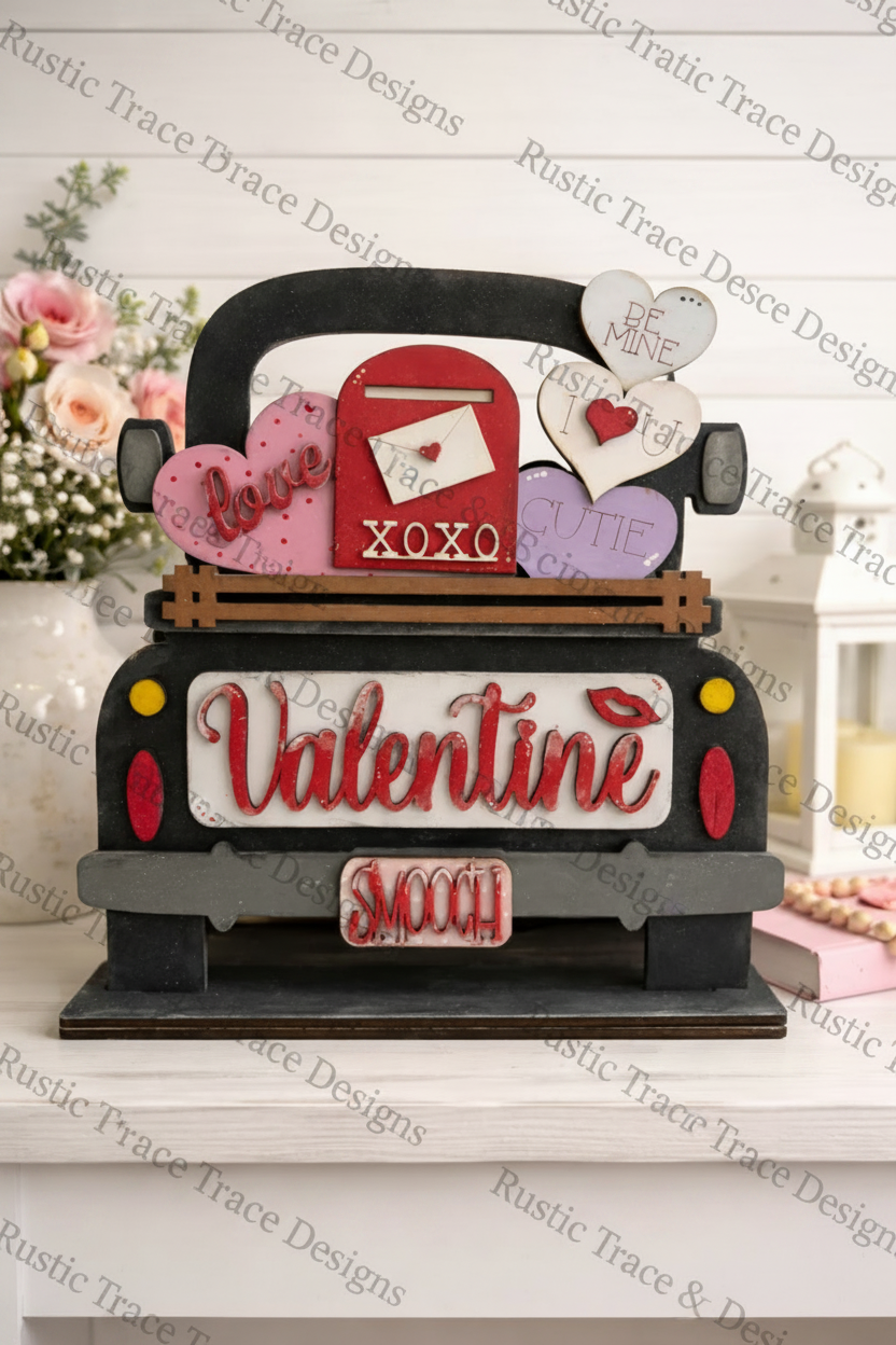 Add on- 12" insert Valentine's Day Farmhouse Truck, Basket and more....