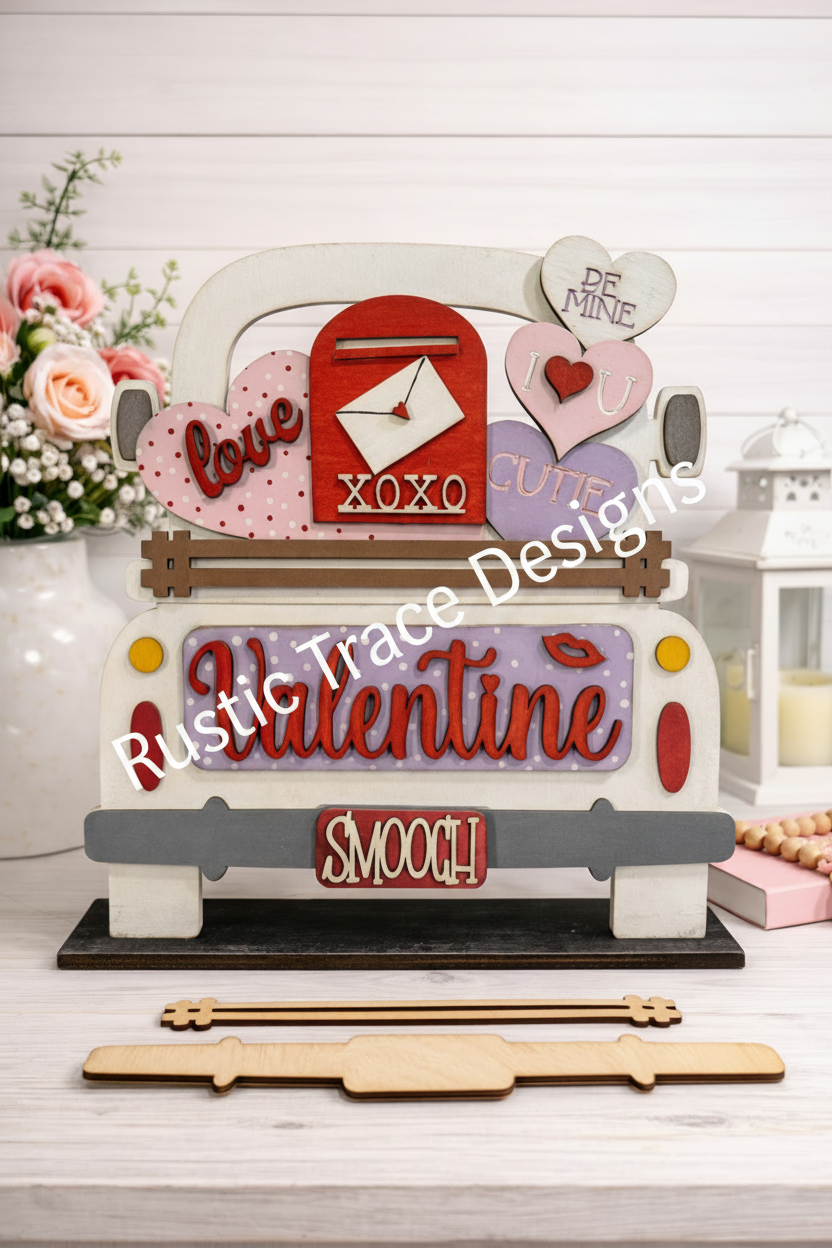 Add on- 12" insert Valentine's Day Farmhouse Truck, Basket and more....