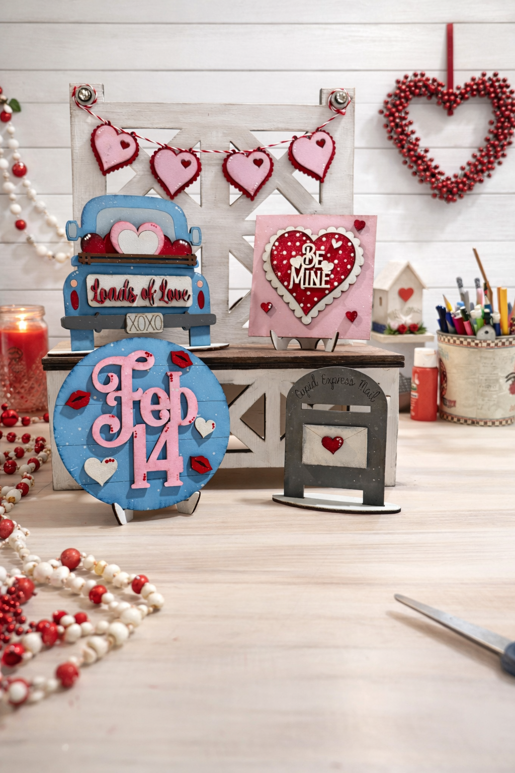 Valentine's Tiered Tray Wood Blank