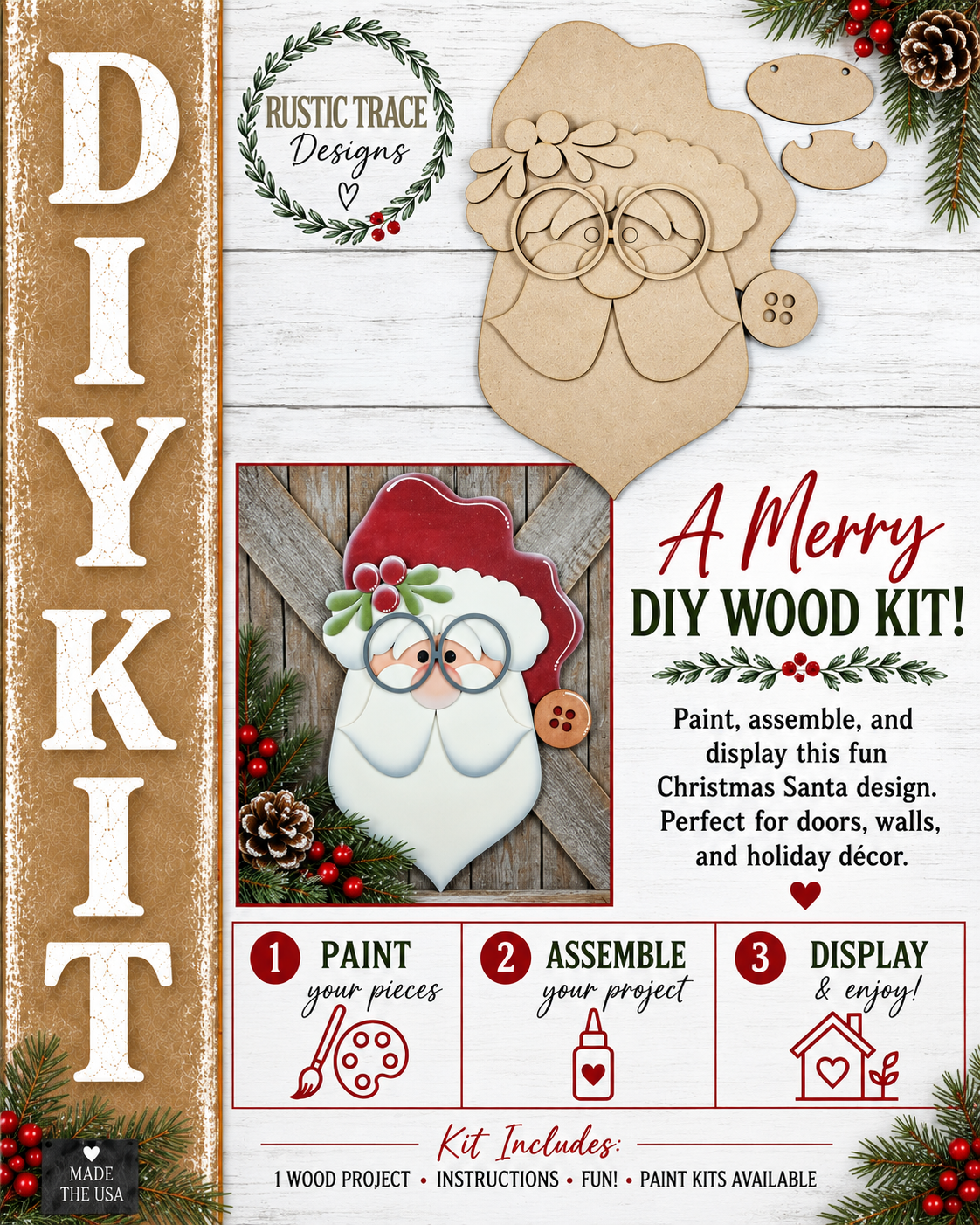 Jolly St Nick Door hanger