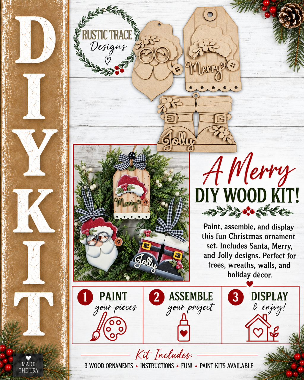 Jolly St Nick Ornament bundle