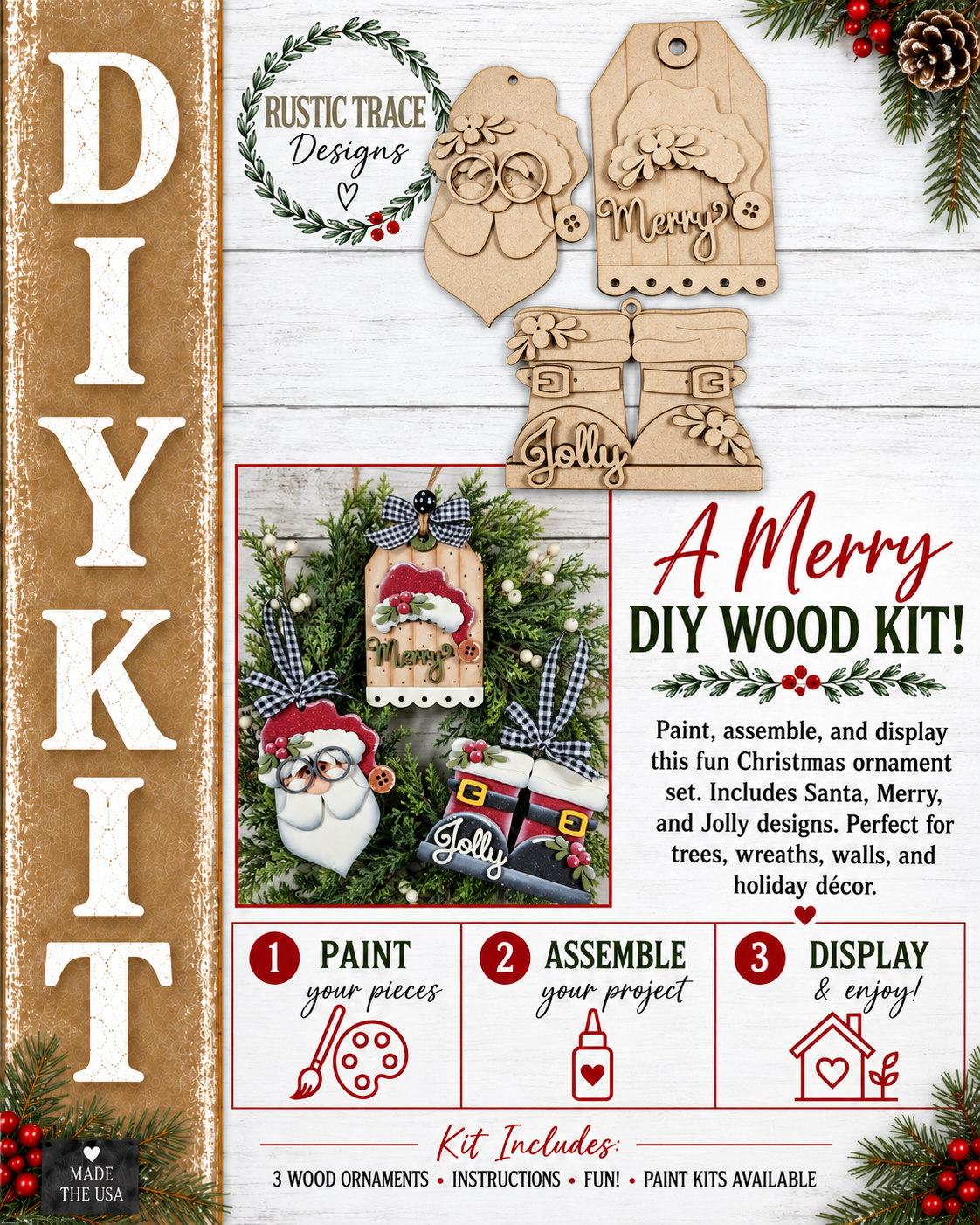 Jolly St Nick Ornament bundle