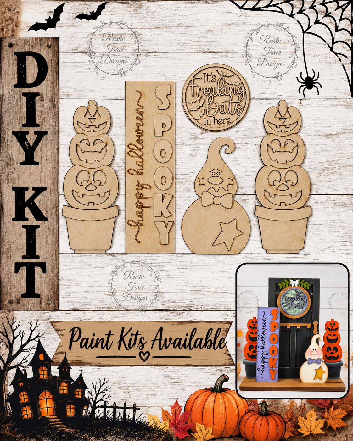 Add on- Halloween Barn Door Insert
