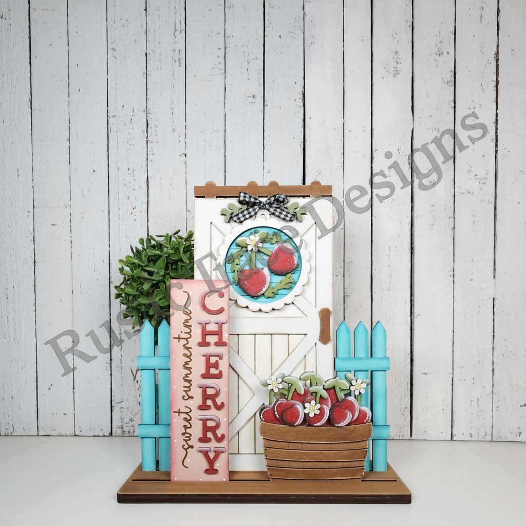 Add on- Cherries Barn Door Decor set