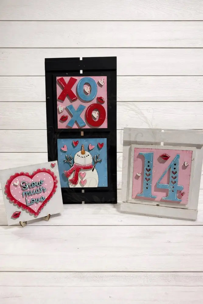 Add on-4.25’’ interchangeable Sign Valentine Wood Blank