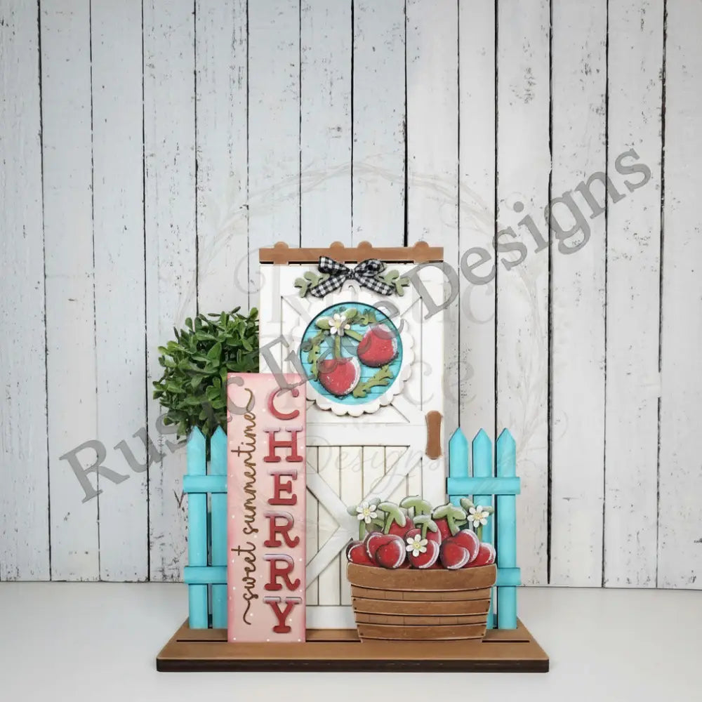 Add on- Cherries Barn Door Decor set
