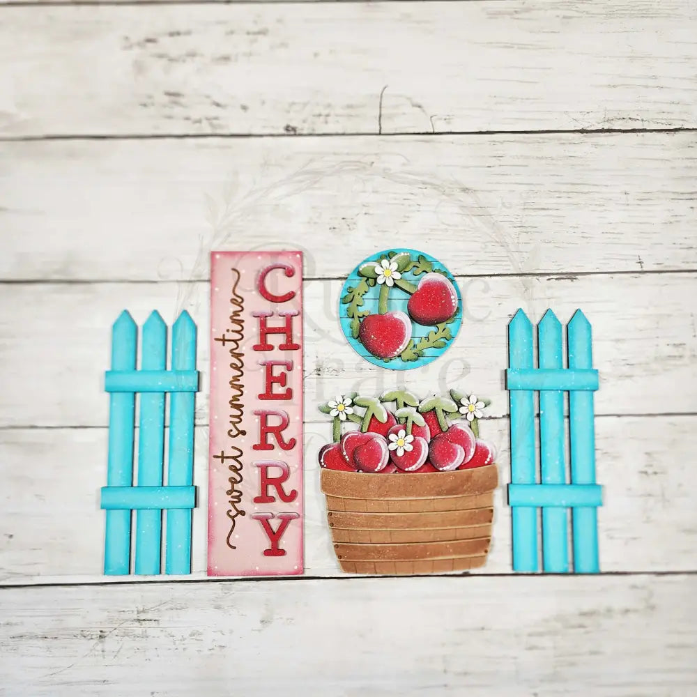 Add on- Cherries Barn Door Decor set