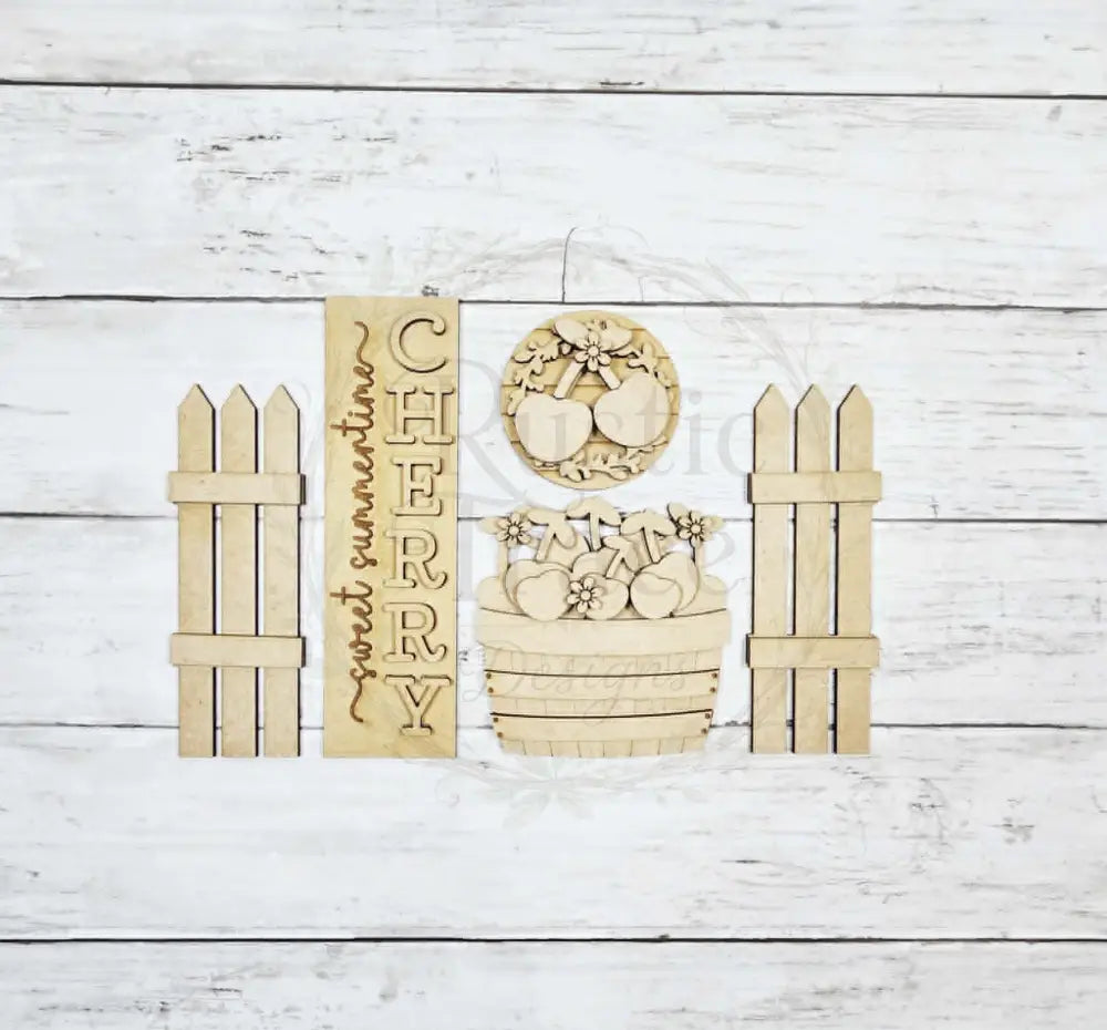 Add on- Cherries Barn Door Decor set