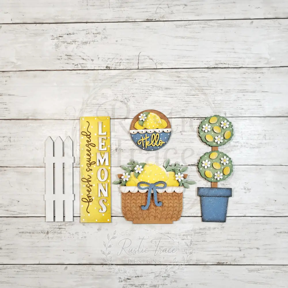 Add on- Lemon Bar Door Decor wood blank