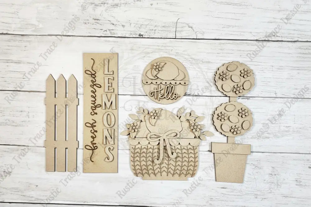 Add on- Lemon Bar Door Decor wood blank
