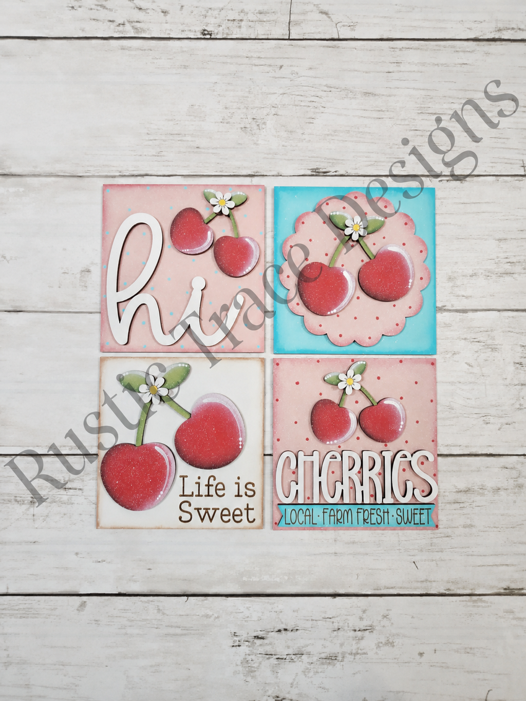 Cherries 4.25" wood blanks