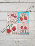 Cherries 4.25" wood blanks
