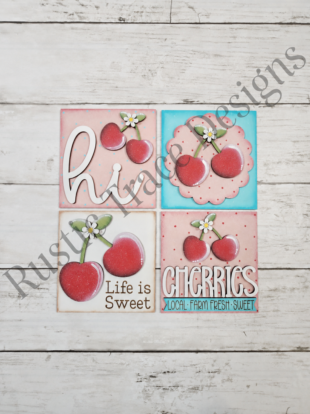 Cherries 4.25" wood blanks