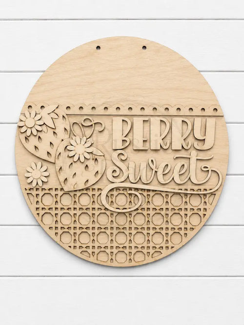 ’Berry Sweet’ Door Hanger- 12’’ 14’’ or 16’’