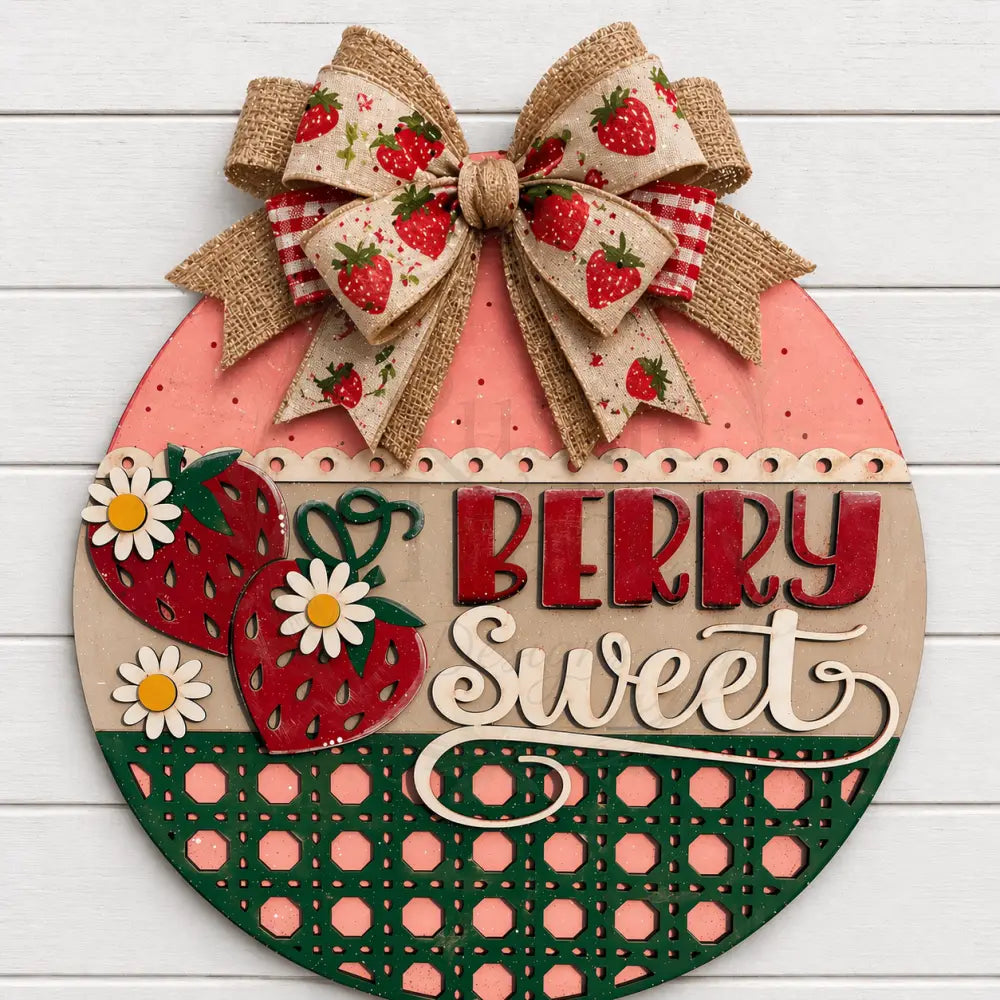 ’Berry Sweet’ Door Hanger- 12’’ 14’’ or 16’’