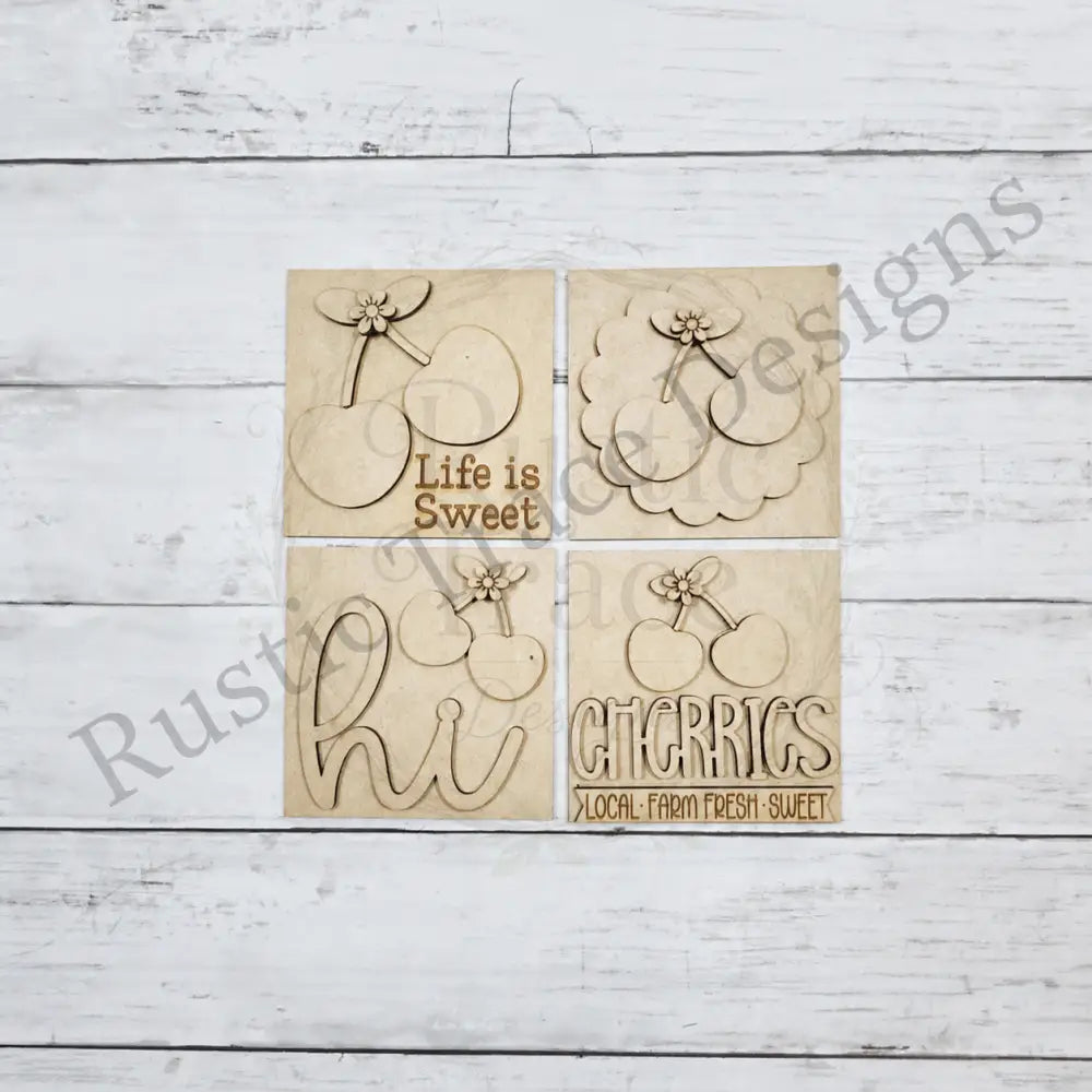 Cherries 4.25’’ wood blanks