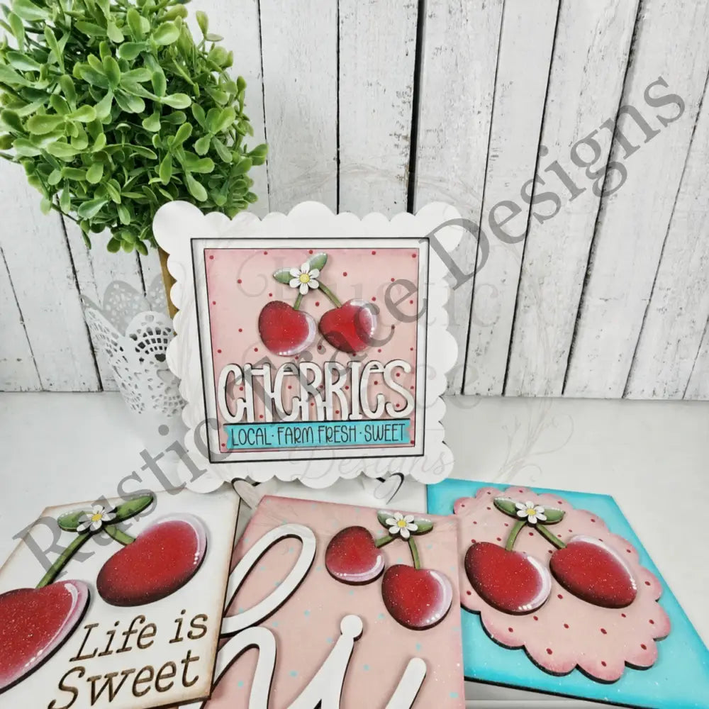 Cherries 4.25’’ wood blanks