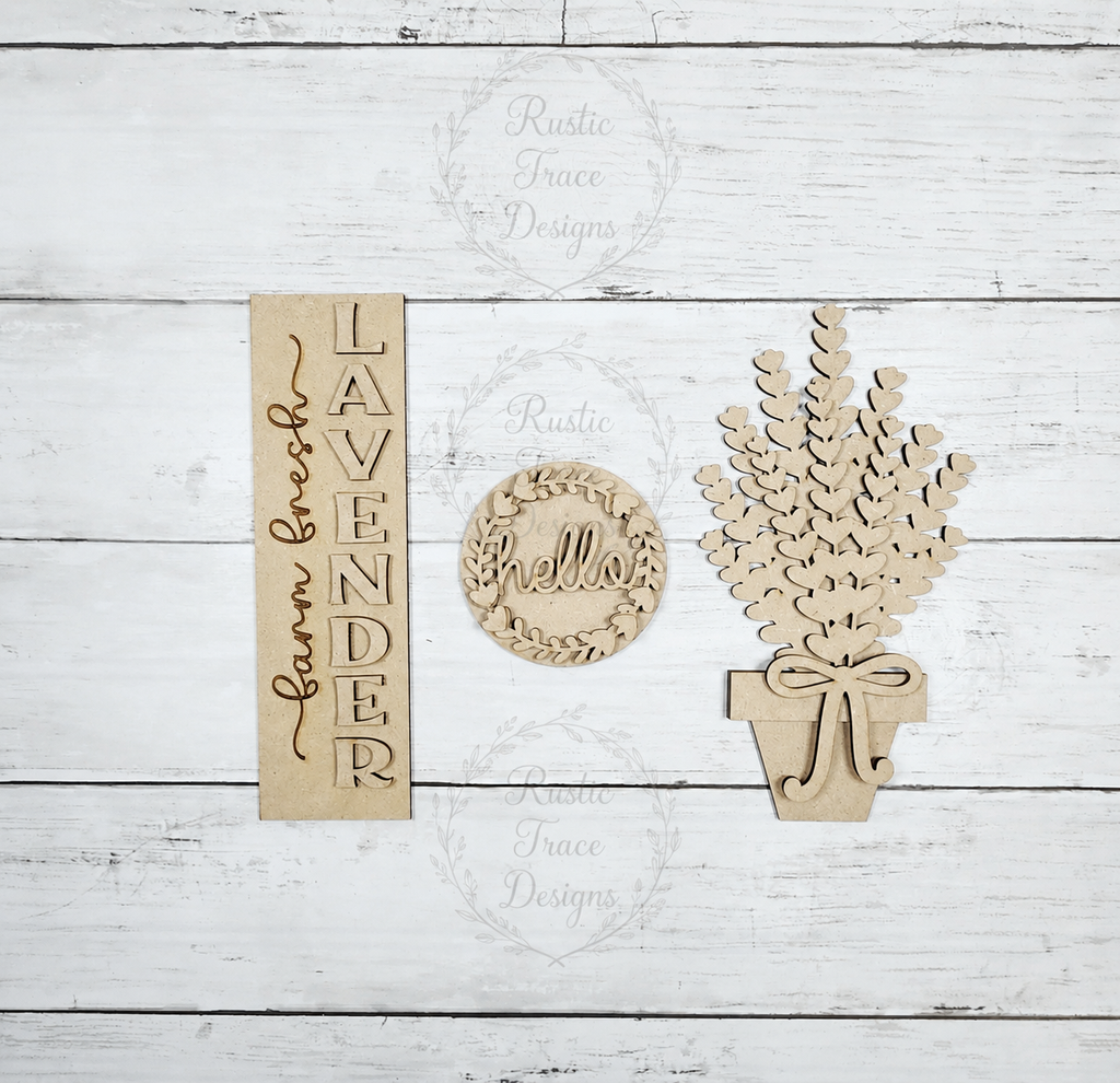 Add on- Lavender Barn Door Insert