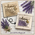 It’s good to be home- Lavender 4.25’’ square- frame not included