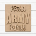 Military 4.25’’ wood blanks - Army